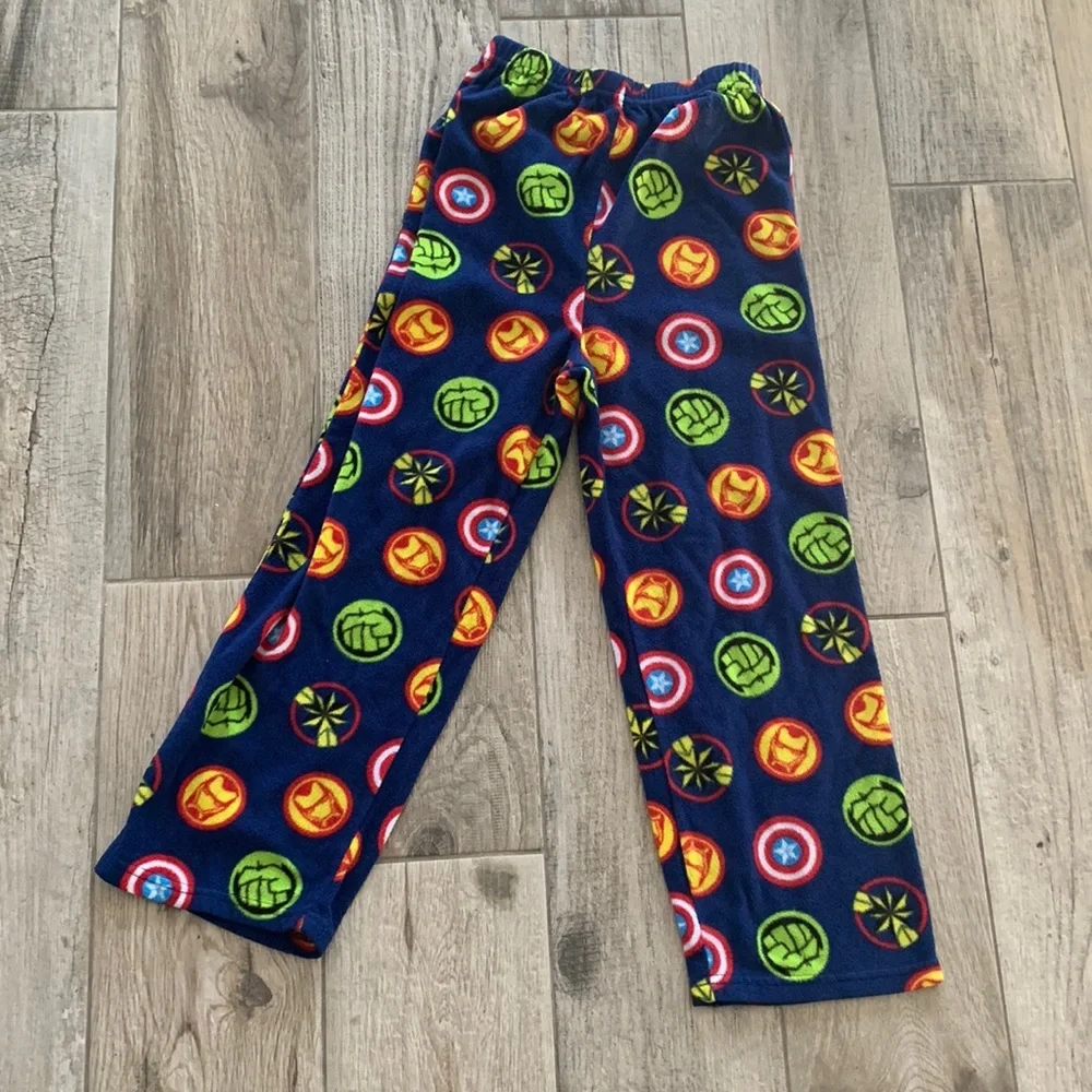 Avengers flannel pj bottoms, sz 8